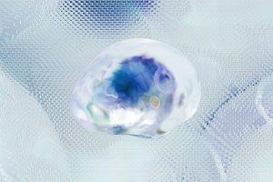 3D rendered abstract brain concept with neural network.